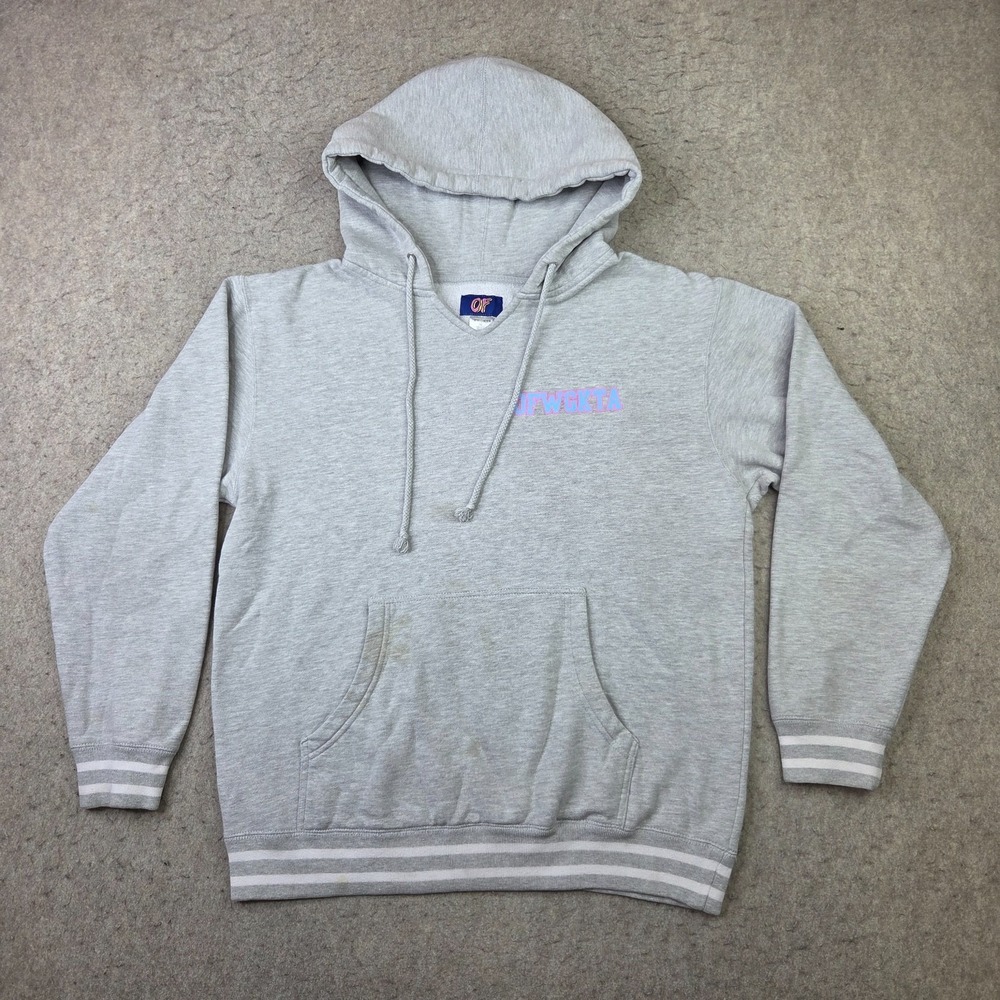 Odd Future OFWGKTA Donut Logo Hoodie Mens Medium Gray Drawstring Pullover